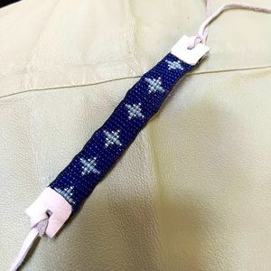 Handmade Peyote/Miyuki beaded bracelet. Hippie, boho, western, earthy.